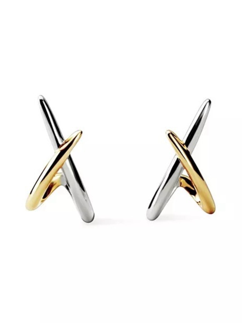 Ana Luisa Sloane Two Tone Stud Earrings